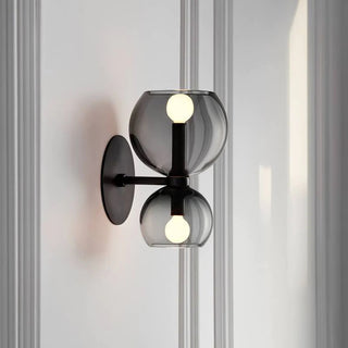 Valentina Moderne Sablier LED Applique Murale Métal/Verre Blanc Salle de séjour