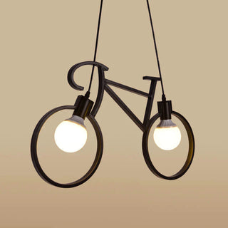 Mira Moderne Créatif Forme De Bicyclette LED Suspension Métal Salon