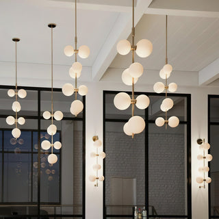 Zelirila Lampe Suspendue En Verre Sur Rail Art Premium Moderne