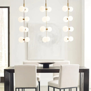 Zelirila Lampe Suspendue En Verre Sur Rail Art Premium Moderne