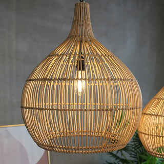 Ritta Suspension Japonais Créatif Rotin pour Salle à Manger/Chambre