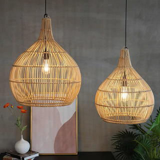 Ritta Suspension Japonais Créatif Rotin pour Salle à Manger/Chambre