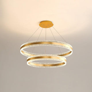 Lustra Suspension Lampe Cercles LED Modernes