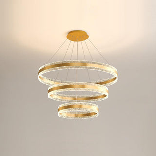 Lustra Suspension Lampe Cercles LED Modernes