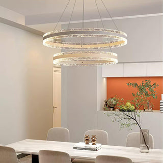 Lustra Suspension Lampe Cercles LED Modernes