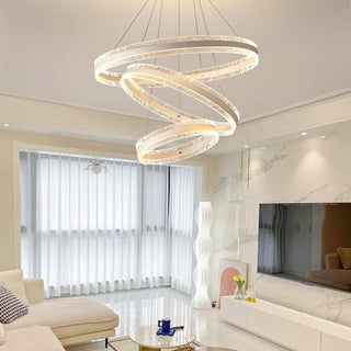 Lustra Suspension Lampe Cercles LED Modernes