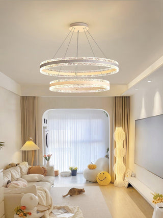 Lustra Suspension Lampe Cercles LED Modernes