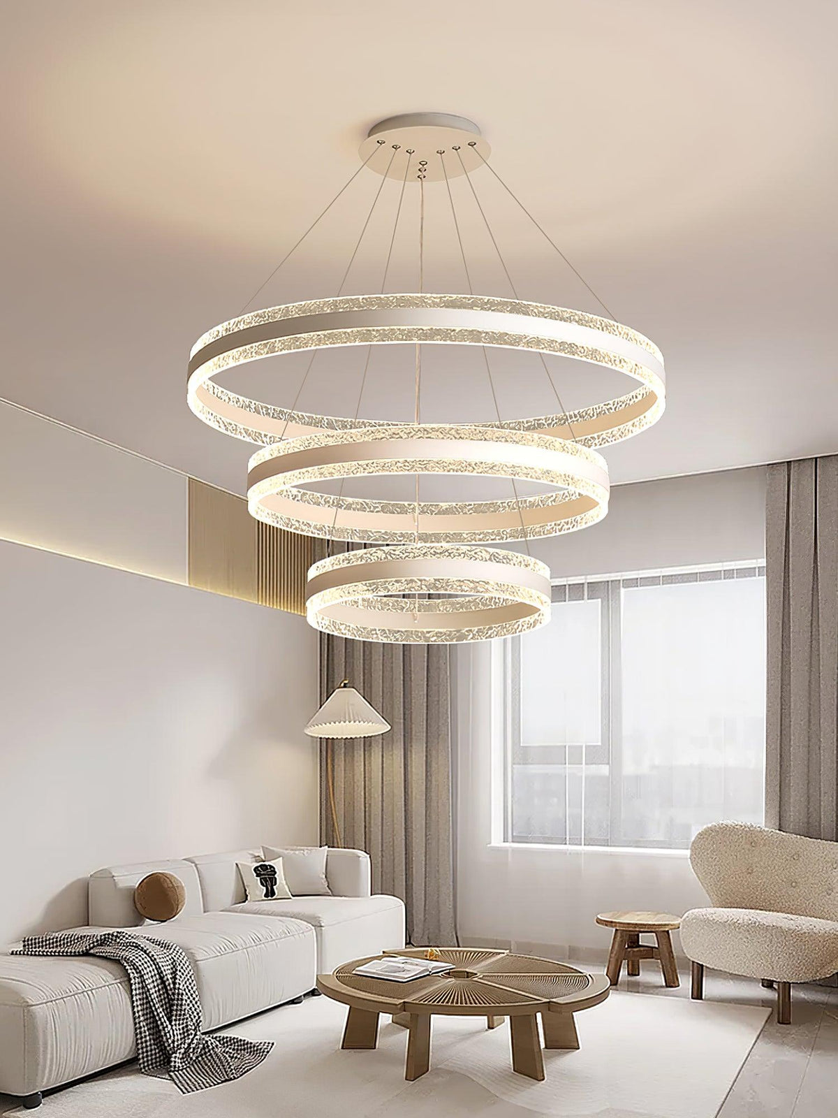 Kalira Suspension Lampe Cercles LED Modernes