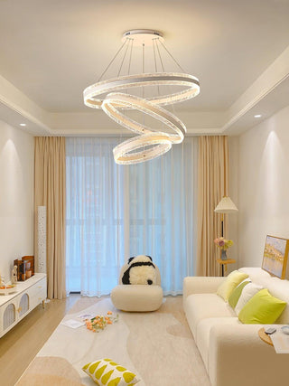 Lustra Suspension Lampe Cercles LED Modernes