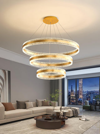 Lustra Suspension Lampe Cercles LED Modernes