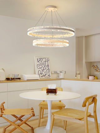 Lustra Suspension Lampe Cercles LED Modernes