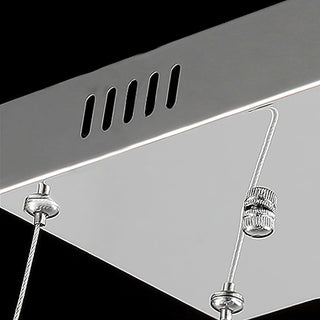 Lustra Lustre Cristal Double C Moderne Argent 2-Rings