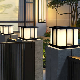 Alraeir Lampe Solaire Extérieure Cube en Verre Moderne-Luire