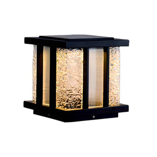 Alraeir Lampe Solaire Extérieure Cube en Verre Moderne-Luire