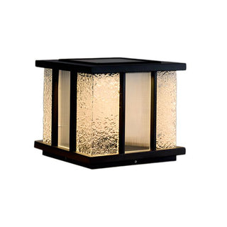 Alraeir Lampe Solaire Extérieure Cube en Verre Moderne-Luire