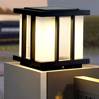 Alraeir Lampe Solaire Extérieure Cube en Verre Moderne-Luire