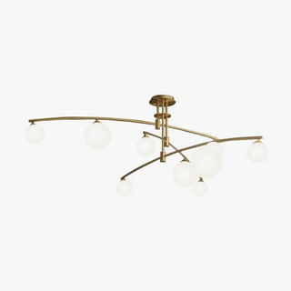 Lustra Lustre à Long Bras Moderne 6 Lumières