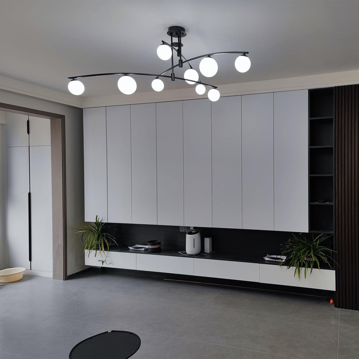 Dareline Lustre à Long Bras Moderne 6 Lumières