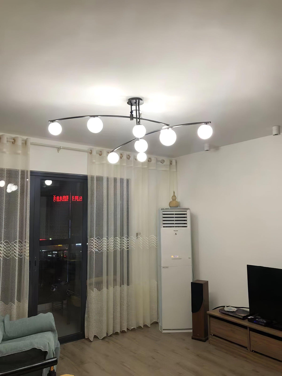 Dareline Lustre à Long Bras Moderne 6 Lumières