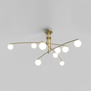 Lustra Lustre à Long Bras Moderne 6 Lumières