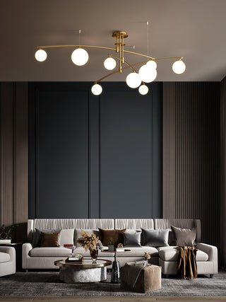 Lustra Lustre à Long Bras Moderne 6 Lumières