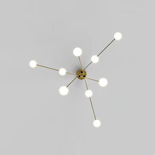 Lustra Lustre à Long Bras Moderne 6 Lumières