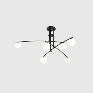 Lustra Lustre à Long Bras Moderne 6 Lumières