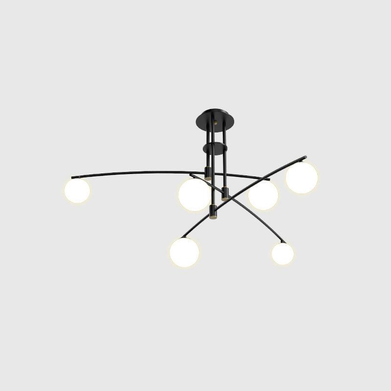 Dareline Lustre à Long Bras Moderne 6 Lumières