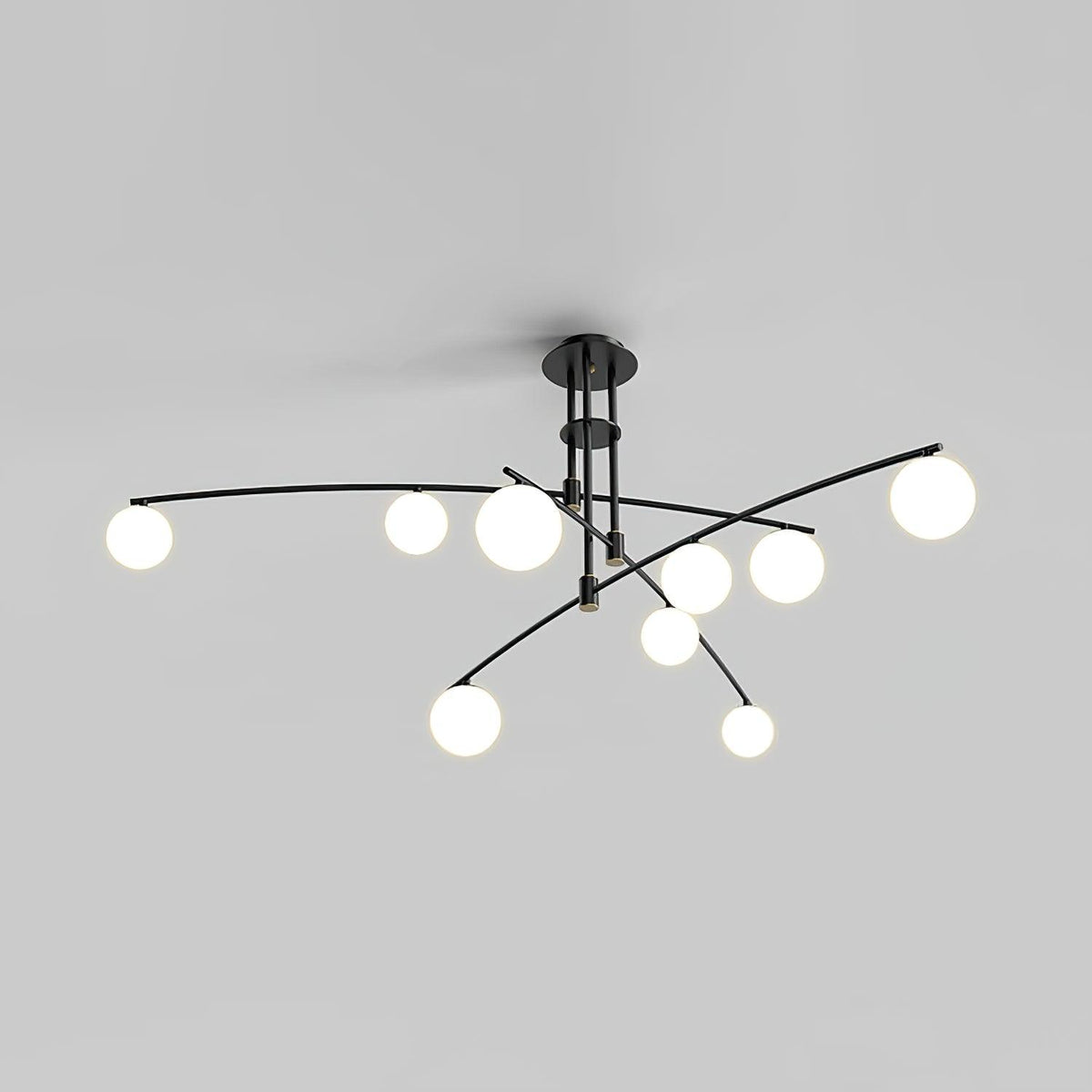 Dareline Lustre à Long Bras Moderne 6 Lumières