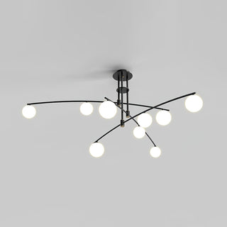 Lustra Lustre à Long Bras Moderne 6 Lumières