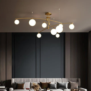 Lustra Lustre à Long Bras Moderne 6 Lumières
