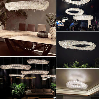Aeliora Orné Crystal Suspension Lumière