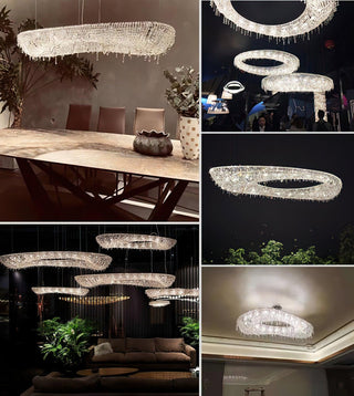 Aeliora Orné Crystal Suspension Lumière
