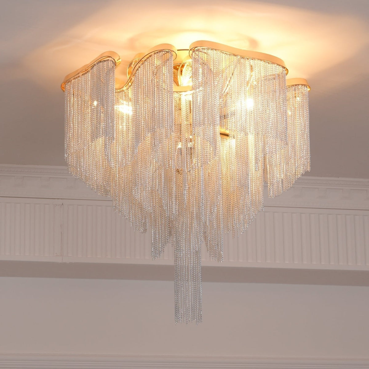 Levora Plafonnier Moderne Art Frange
