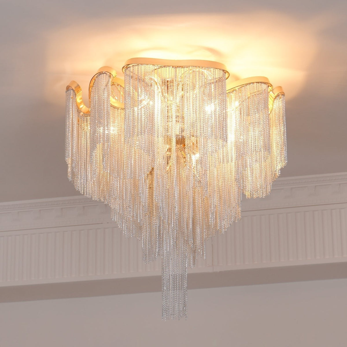 Levora Plafonnier Moderne Art Frange