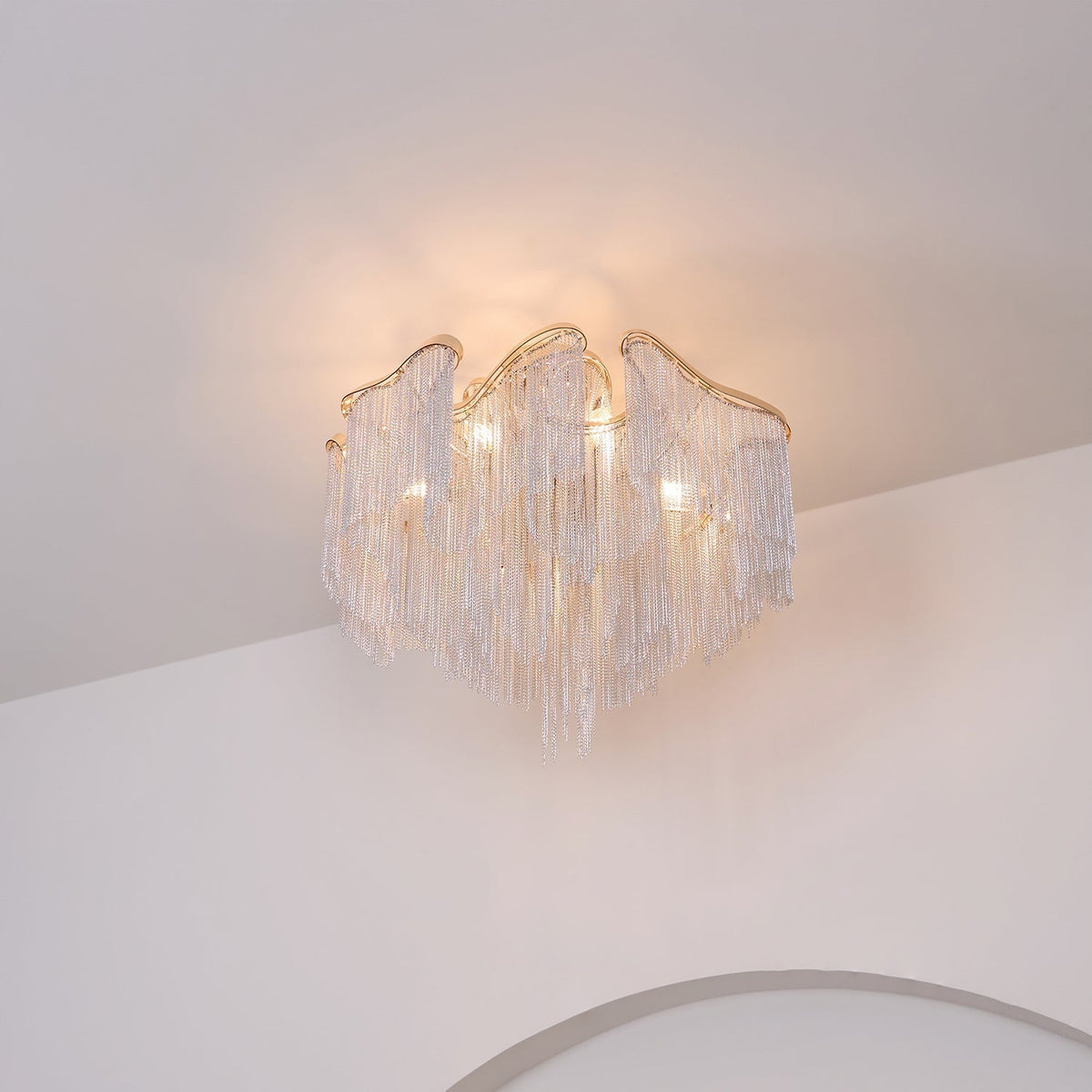 Levora Plafonnier Moderne Art Frange