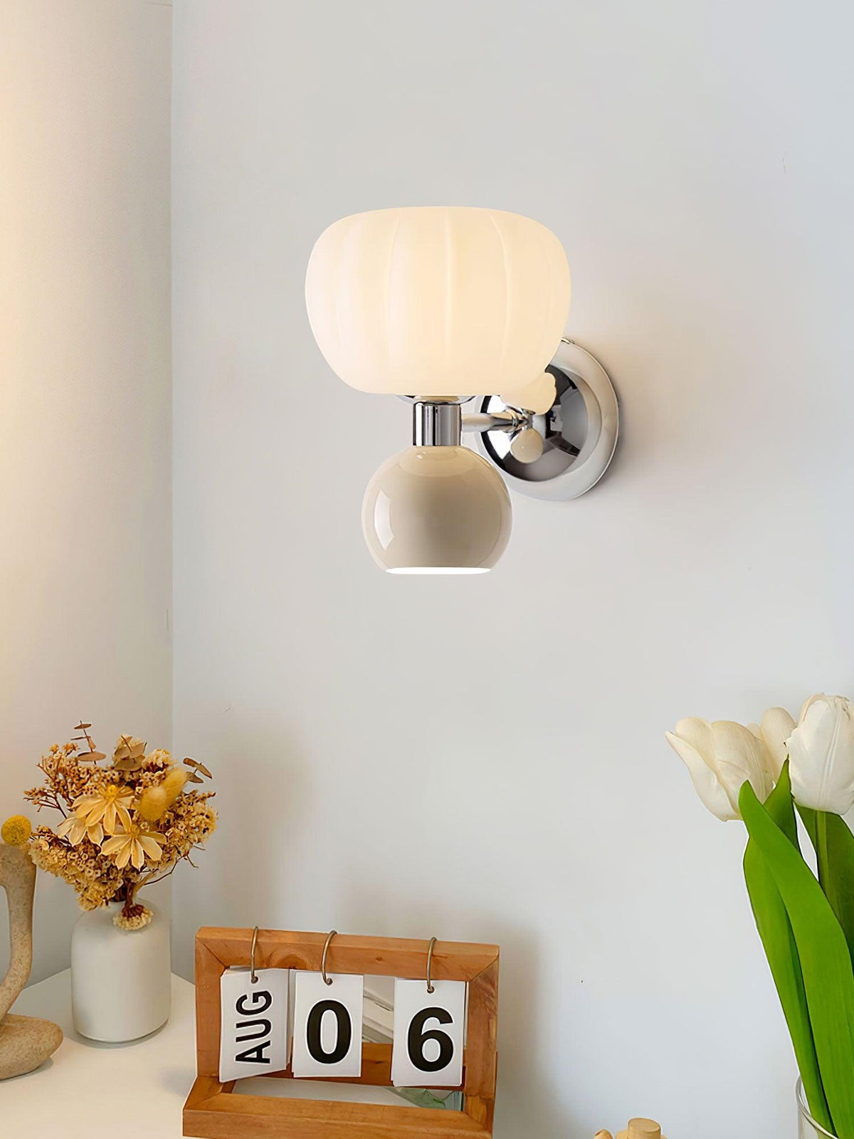 Helora Applique Murale en Plastique Crème Art Nordique