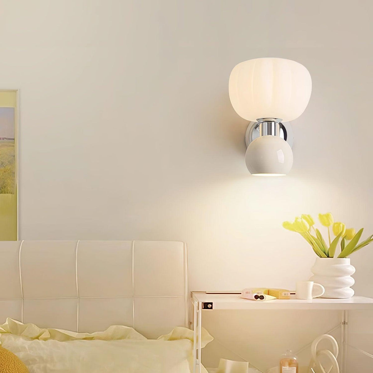Helora Applique Murale en Plastique Crème Art Nordique