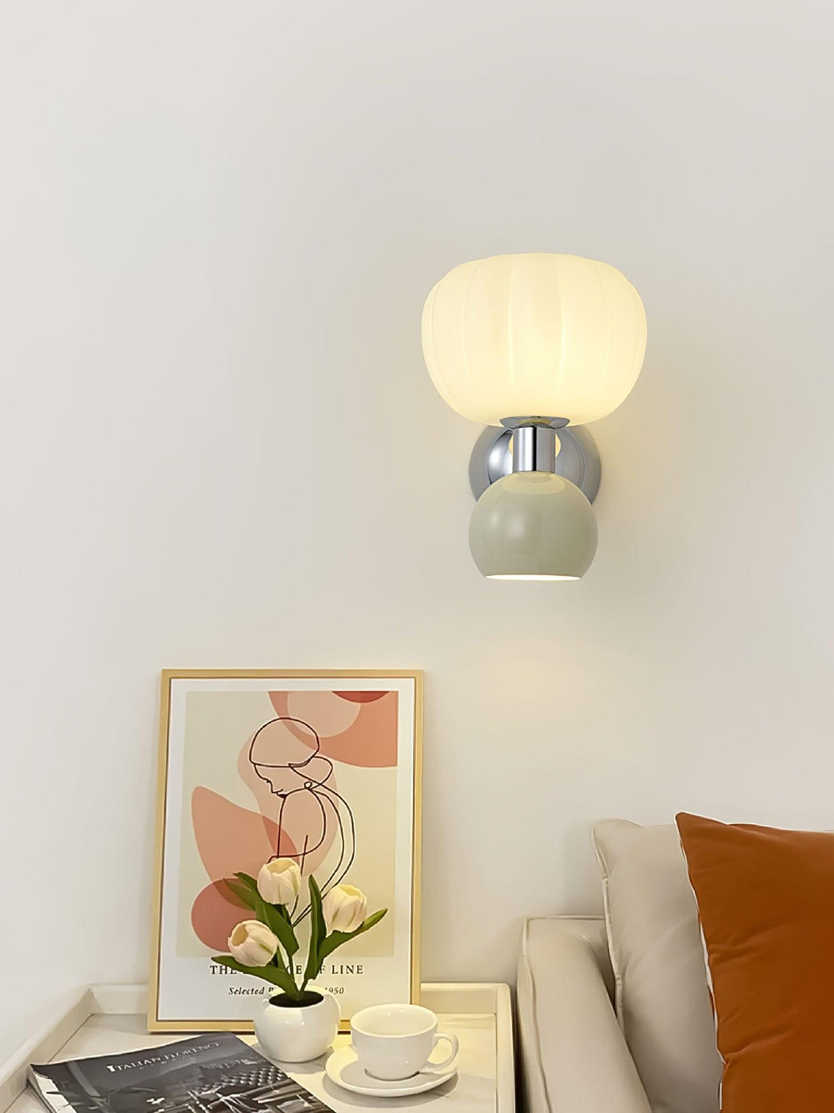 Helora Applique Murale en Plastique Crème Art Nordique