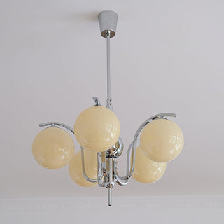 LustraLustre Élégant en Verre et Chrome