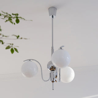 LustraLustre Élégant en Verre et Chrome
