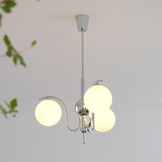 LustraLustre Élégant en Verre et Chrome