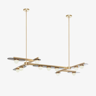 Lustra Lustre Cadre Doré Linéaire