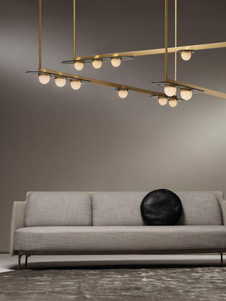 Lustra Lustre Cadre Doré Linéaire