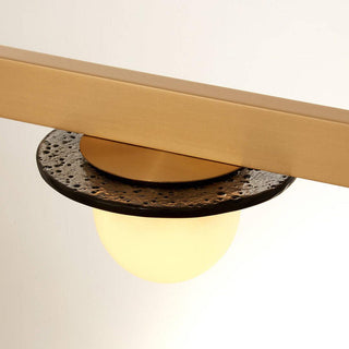 Lustra Lustre Cadre Doré Linéaire