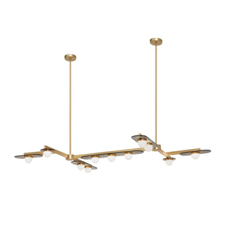 Lustra Lustre Cadre Doré Linéaire