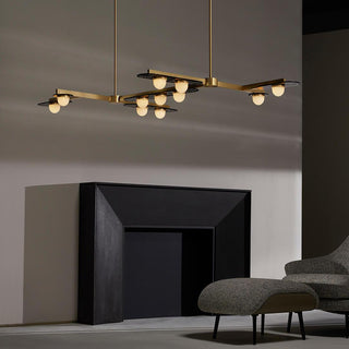 Lustra Lustre Cadre Doré Linéaire
