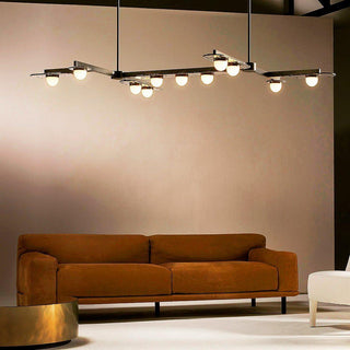 Lustra Lustre Cadre Doré Linéaire