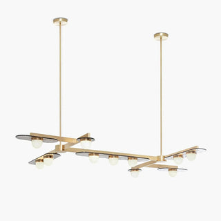 Lustra Lustre Cadre Doré Linéaire