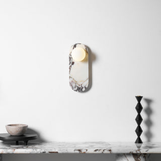 Covelyra Applique Murale En Marbre Et Verre Minimaliste Moderne-Luire